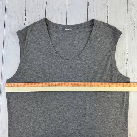 Kit and Ace Gray Stretch Cashmere Blend Sleeveless Everywhere Maxi Dress Size 10 - Picture 14 of 15